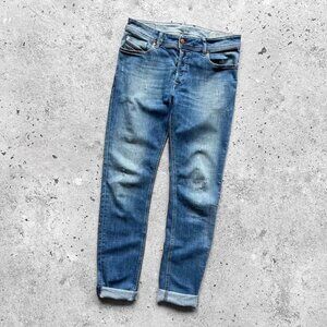 Diesel Men’s Blue Denim Sleenker Slim-Skinny Jeans